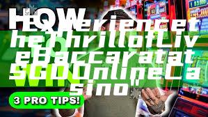 "Experience the Thrill of Live Baccarat at SGD Online Casino"